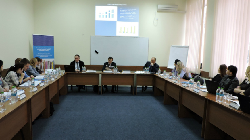 Atelier visant à promouvoir la mise en œuvre des recommandations SATURN sur les statistiques judiciaires en République de Moldova
