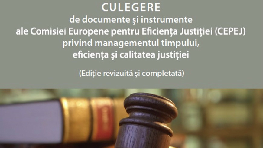 Publication d'une collection d’outils de la CEPEJ sur la gestion des délais judiciaires, l'efficacité et la qualité de la justice en langue roumaine