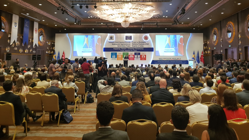 Closing ceremony and last Steering Committee Meeting of the Project on "Developing Mediation Practices in Civil Disputes in Turkey"