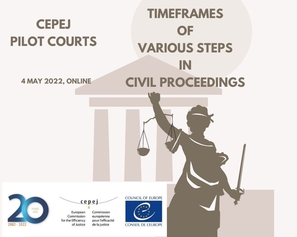 A tool on the timeframes of various steps in civil proceedings on the agenda of an ad hoc meeting of the CEPEJ pilot courts