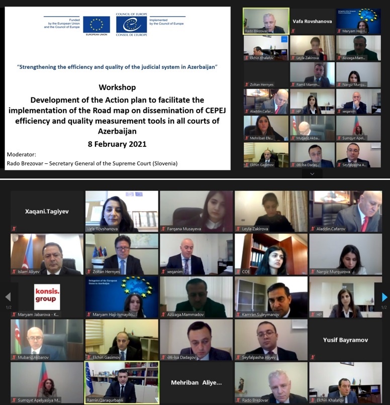 Développement et présentation du plan d'action pour la mise en œuvre de la feuille de route sur la diffusion des outils de la CEPEJ dans tous les tribunaux d'Azerbaïdjan