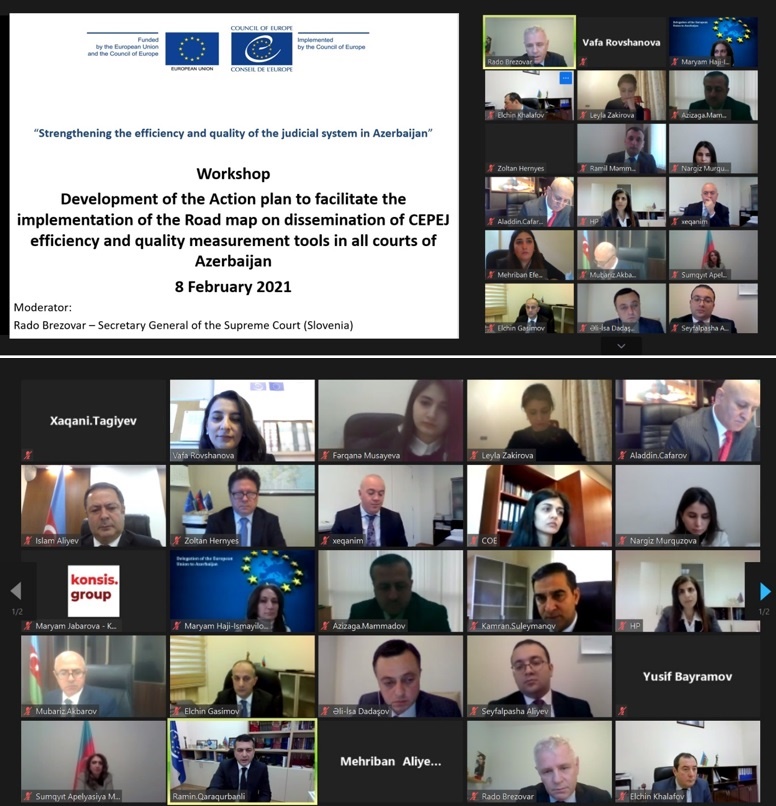 Développement et présentation du plan d'action pour la mise en œuvre de la feuille de route sur la diffusion des outils de la CEPEJ dans tous les tribunaux d'Azerbaïdjan