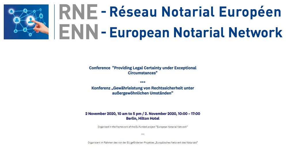 Conference “Providing Legal Certainty under Exceptional Circumstances”