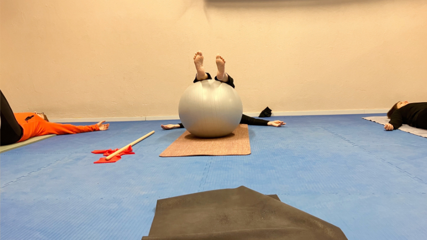 Flowing Yoga at the Agora