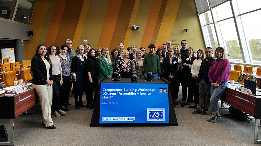Paving the Way for Deliberative Democracy at National Level: Council of Europe Hosts Workshop in Strasbourg with Experts from Nine Countries