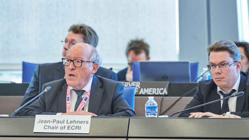 ECRI Chair to the Council of Europe’s Committee of Ministers: we must act quickly, firmly and collectively not to lose ground in the fight against racism and intolerance