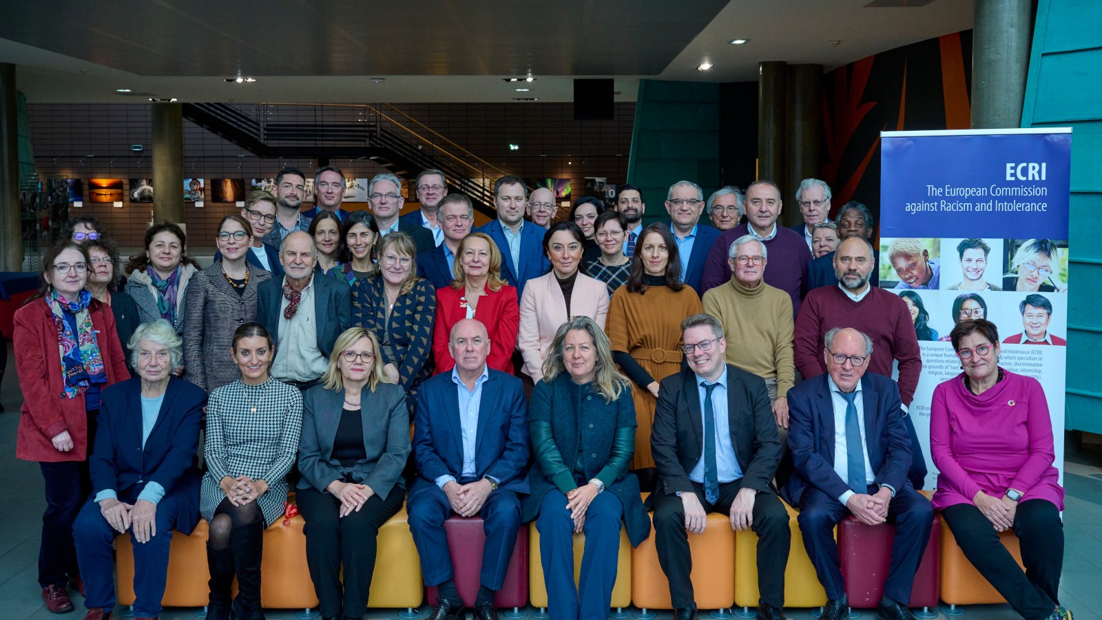 Members of ECRI, observers in ECRI and ECRI’s Secretariat members (NB: several participants in ECRI’s 90th plenary meeting do not appear in this photograph)