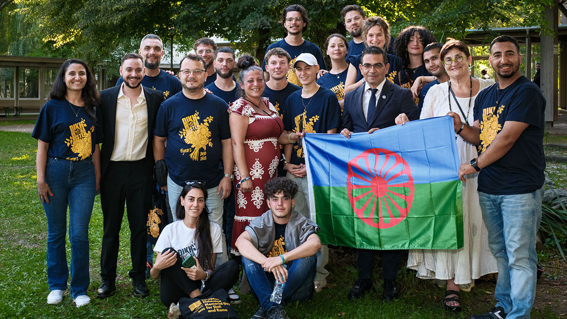 Participants of the « Dikh He Na Bister » Roma Genocide Remembrance Initiative organised by TernYpe – International Youth Network - Photo credits: Tamás Márkos