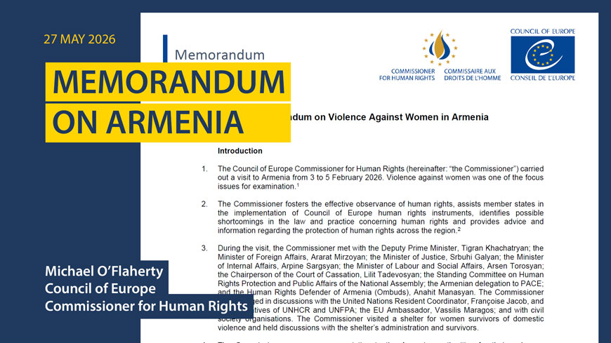 Armenia: more progress needed to combat violence against women