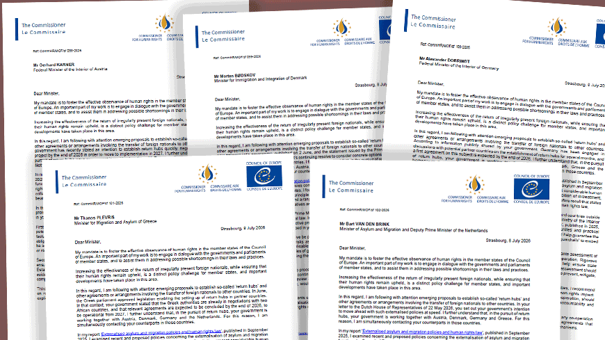 Austria, Denmark, Germany, Greece and the Netherlands should put in place strict human rights guardrails in their plans for ‘return hubs’