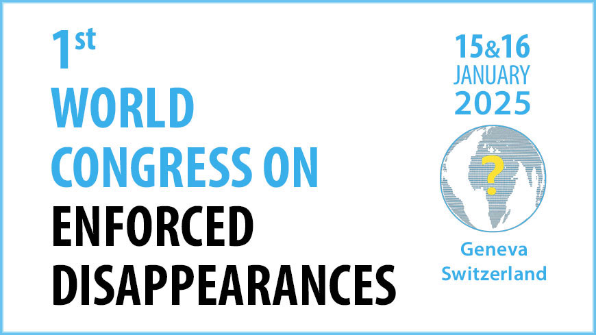 At First World Congress, the Commissioner makes pledges to support efforts to end enforced disappearances in Europe