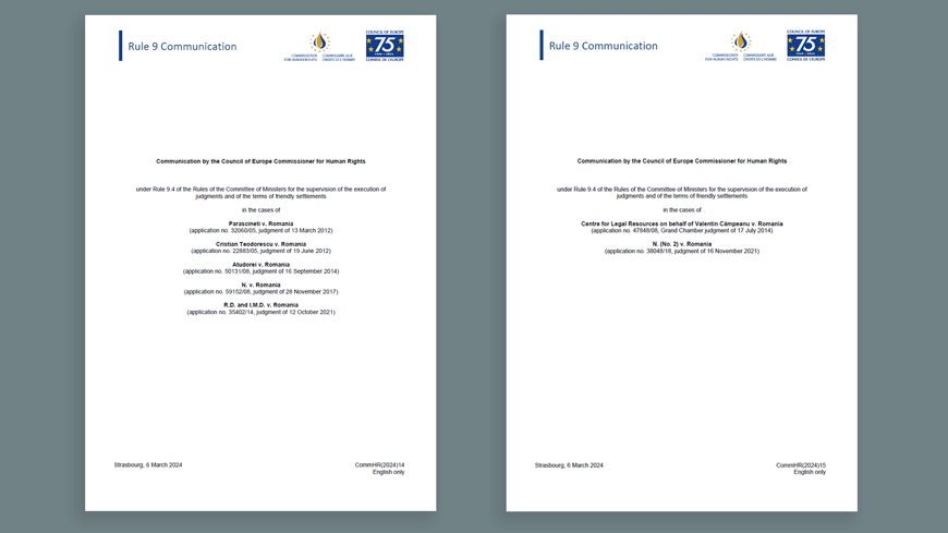 Romania should implement the Strasbourg Court’s judgments regarding rights of persons with intellectual disabilities or mental health conditions