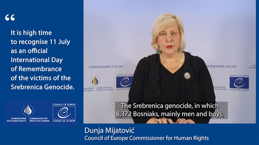 High time to recognise 11 July as an official International Day of Remembrance of the victims of the Srebrenica Genocide