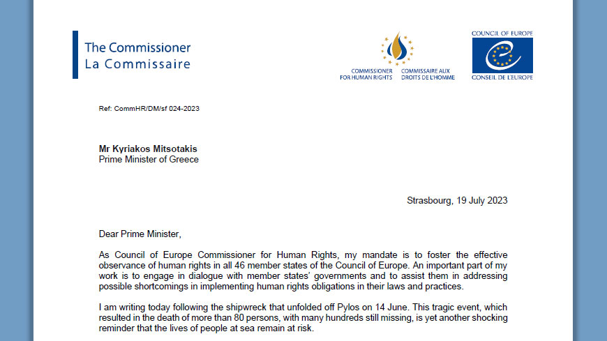 Pylos shipwreck: the Greek authorities must ensure that effective investigations are conducted