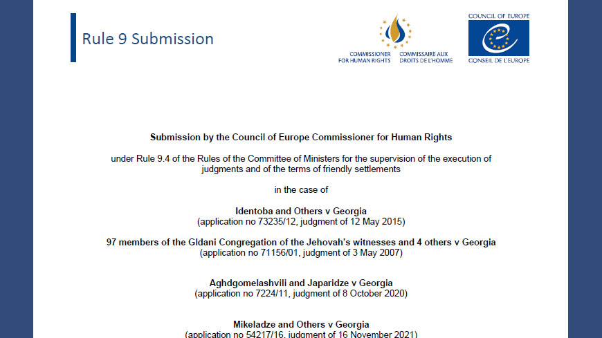 Georgian authorities should address the underlying reasons behind the discrimination and intolerance towards LGBTI people, and religious and other minority groups