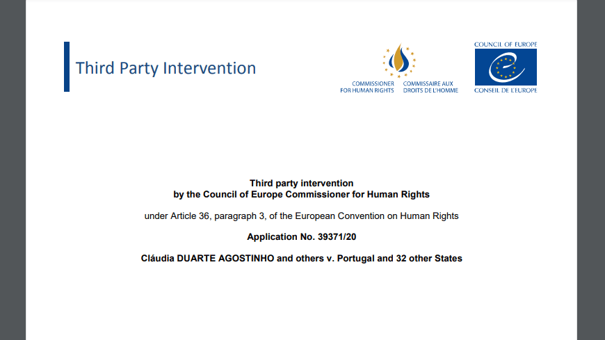 Commissioner publishes observations on the human rights impact of climate change