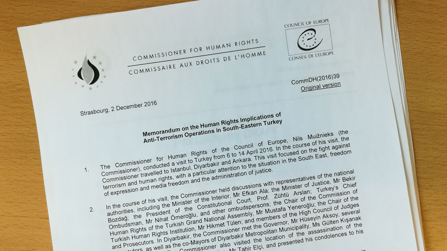 Counter-terrorism operations in the South East of Turkey caused widespread human rights violations