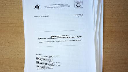 The Commissioner intervenes before the European Court of Human Rights in cases concerning the detention of journalists and freedom of expression in Turkey