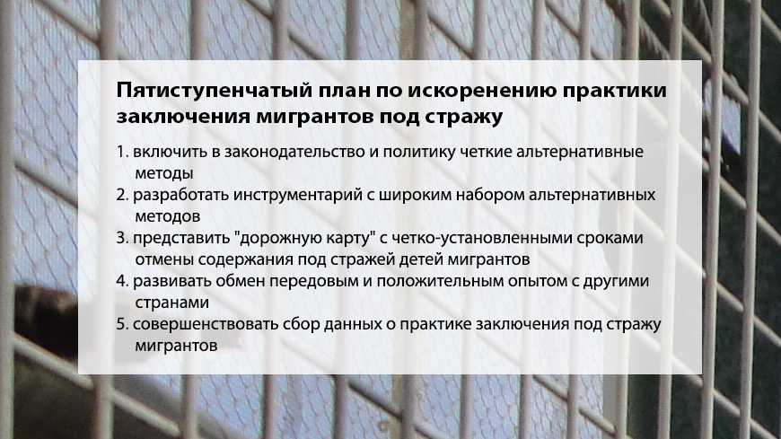Настало время государствам использовать альтернативные меры в отношении мигрантов, не связанные с их заключением под стражу