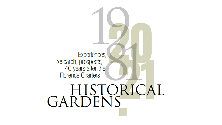 International symposium on Restoration of Historic Gardens (Florence, Italy)