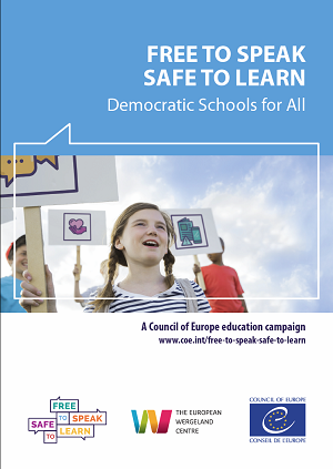 Télécharger la brochure “Free to Speak, Safe to Learn” – Democratic Schools for All" Campaign (bleue) en anglais