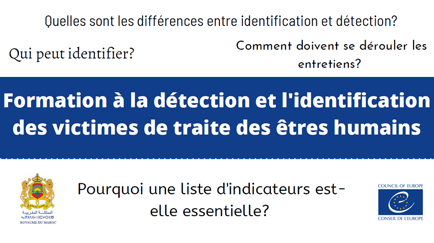 Détecter et identifier les victimes de traite des êtres humains : deux sessions en ligne à l’attention des membres de la Commission nationale anti-traite du Maroc