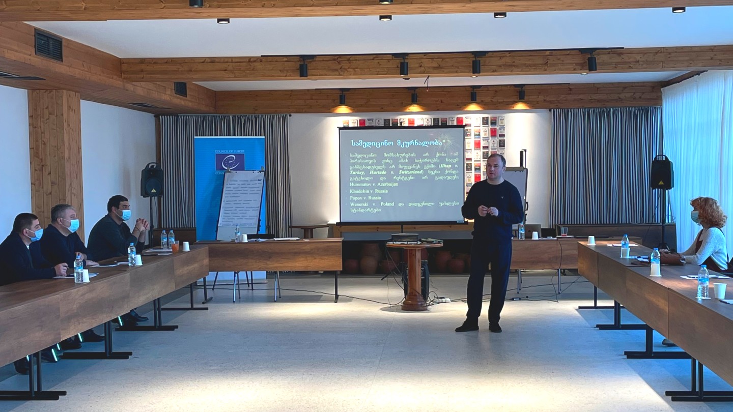 Managers of the Department of Temporary Detention and the Temporary Detention Facilities are trained on the application of Article 3 of the ECHR