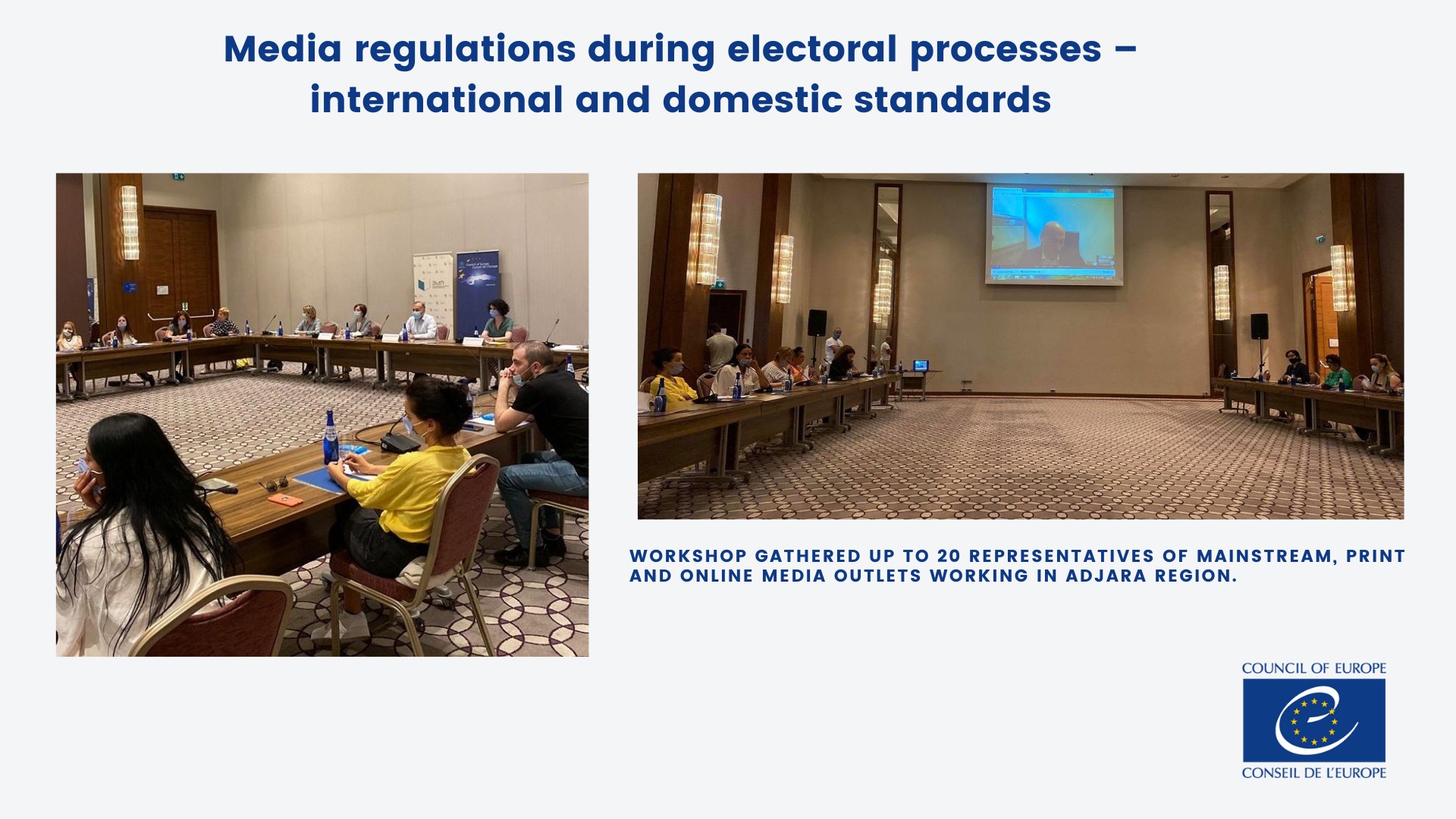 Workshop on media regulations during electoral processes – international and domestic standards