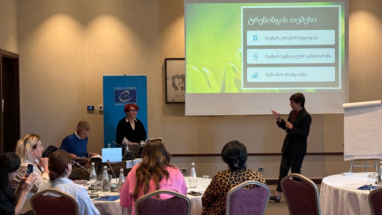 Training of Trainers on Identification and Response to Sexual Violence against children was held in Batumi