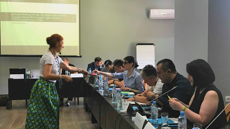 Continuing the series of trainings on fighting discrimination and hate crimes in Georgia