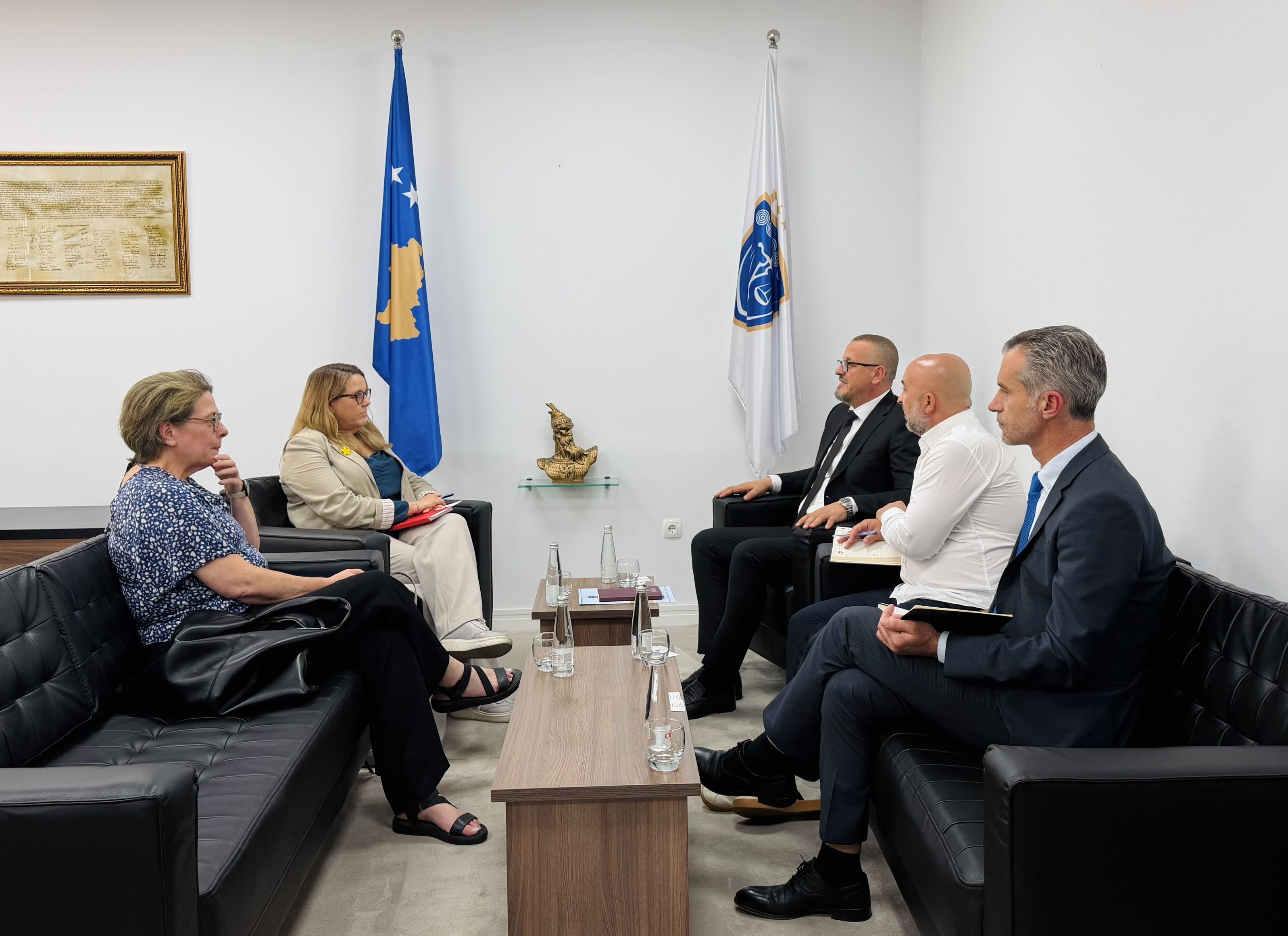 Head and Deputy Head of Council of Europe Office in Pristina meet the Head of Kosovo Judicial Council