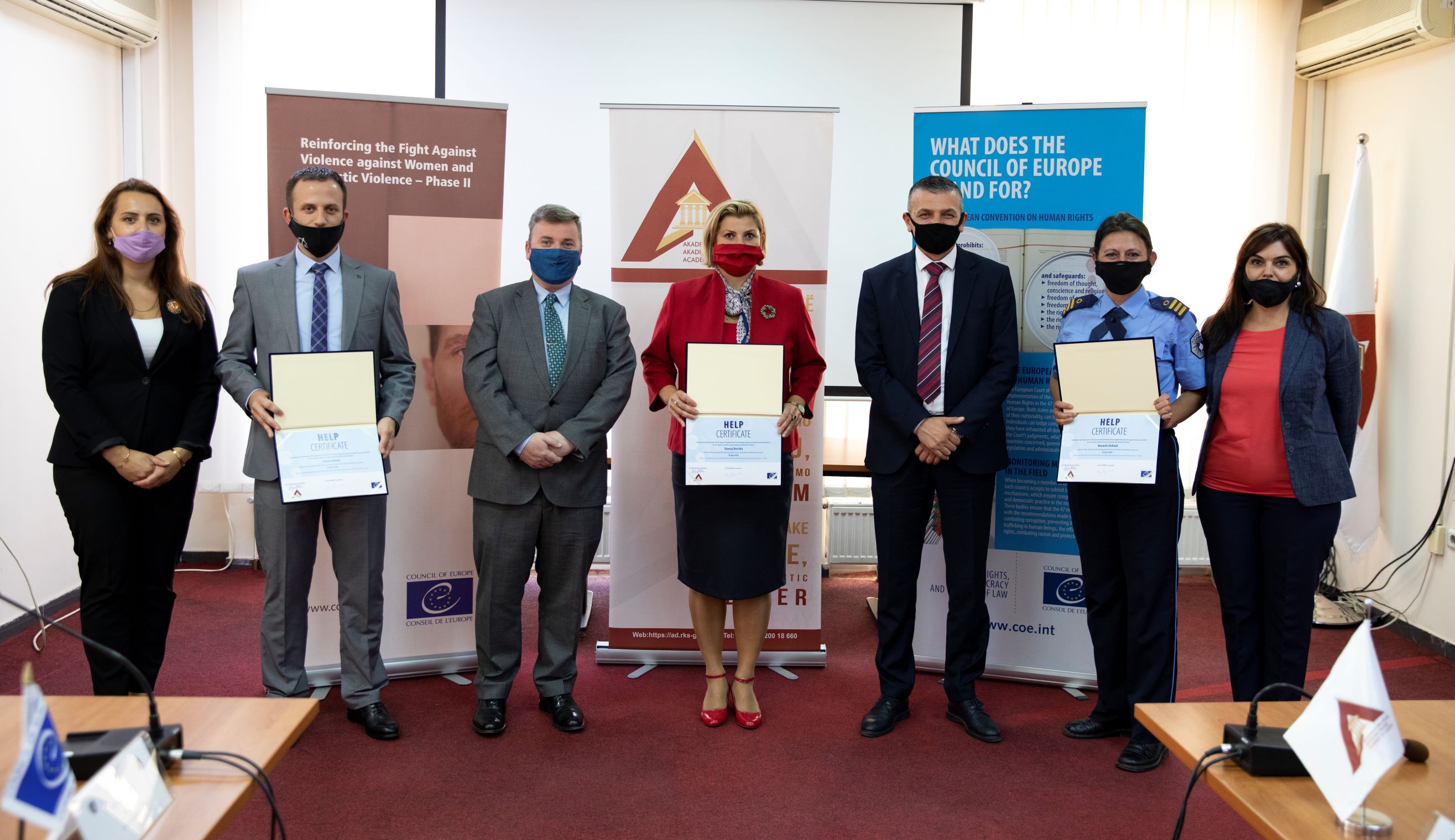 Certificate Award Ceremony on the HELP Course on Violence against Women and Domestic Violence