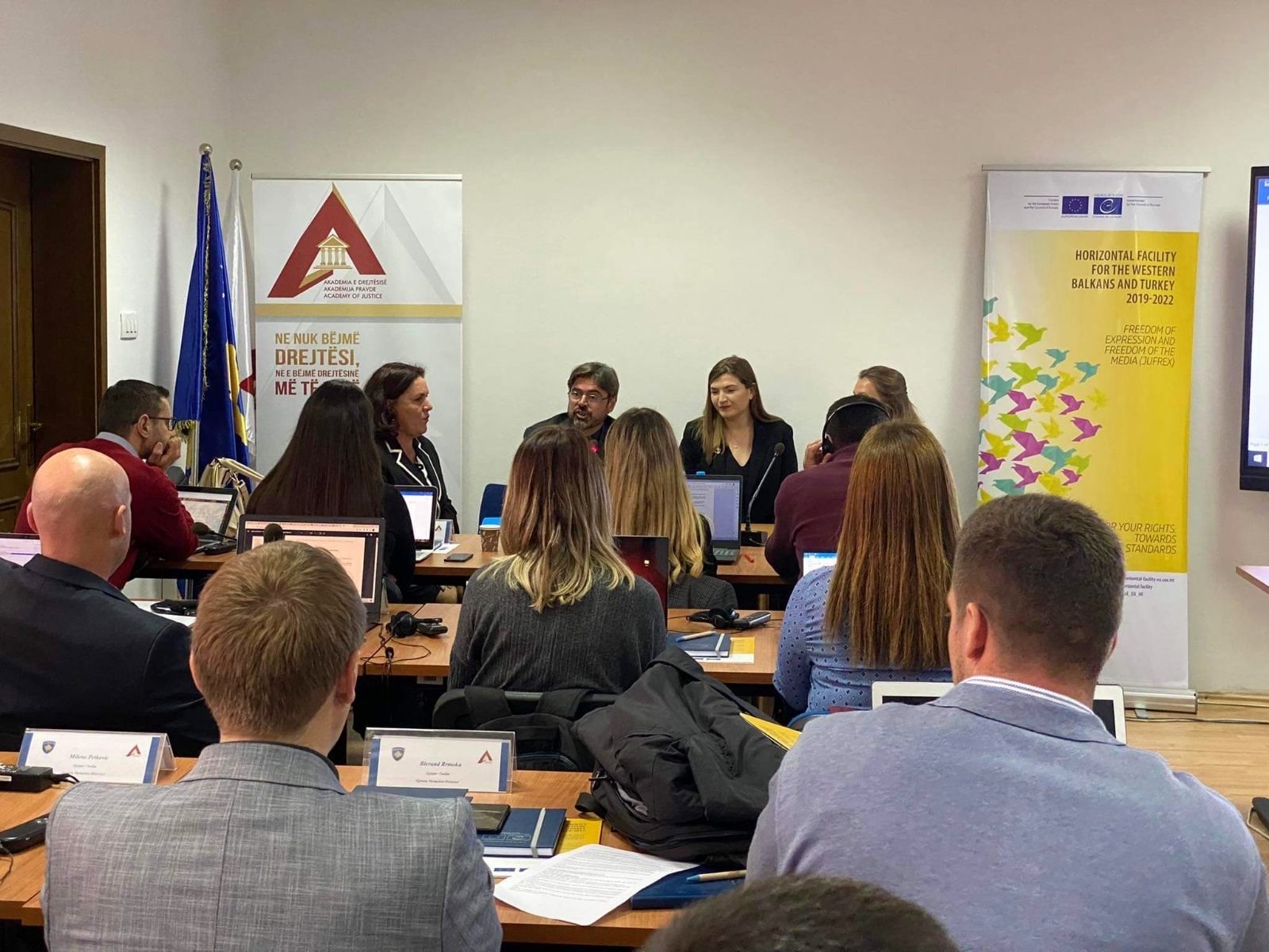 Training session on freedom of expression for new judges and prosecutors