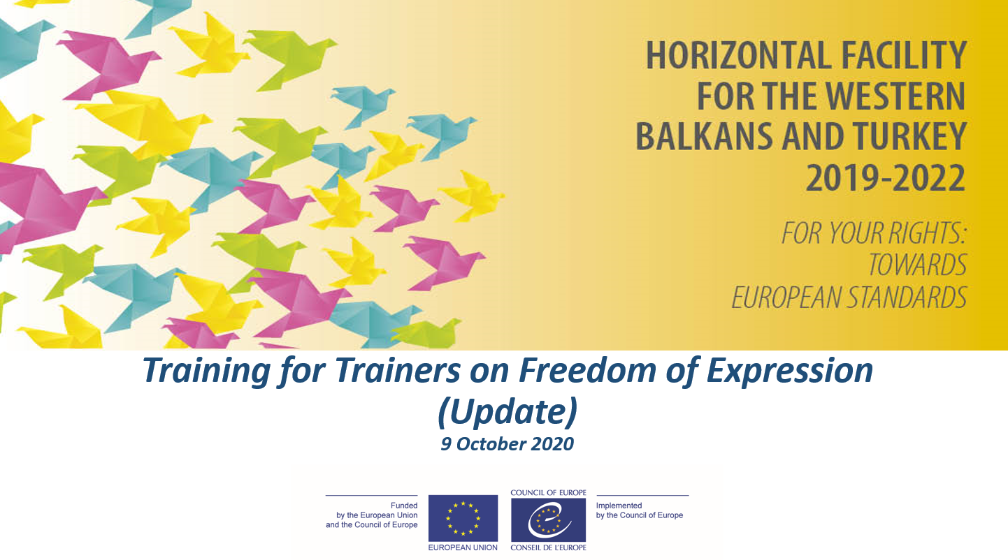 Training of trainer on Freedom of Expression in Kosovo*