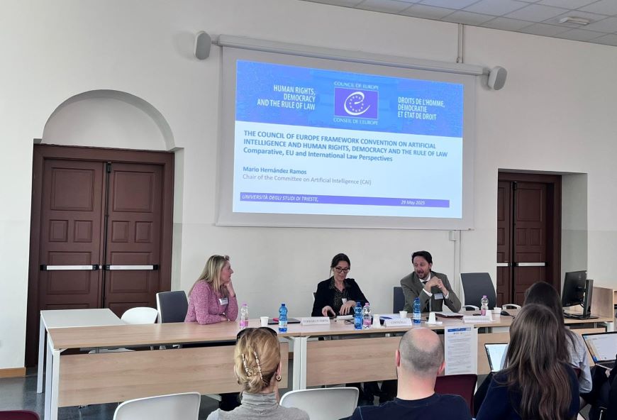 CAI Chair Participates in University of Trieste Conference on AI and Human Rights, Democracy and Rule of Law