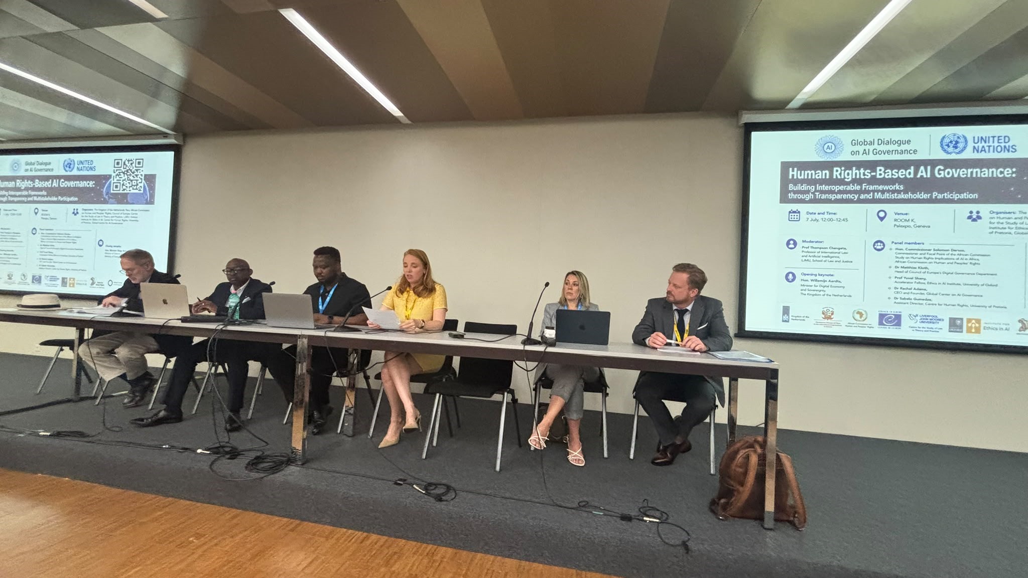 Council of Europe contributes to Global Dialogue on AI Governance side event