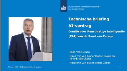 Council of Europe AI policy framework presented in the Hague