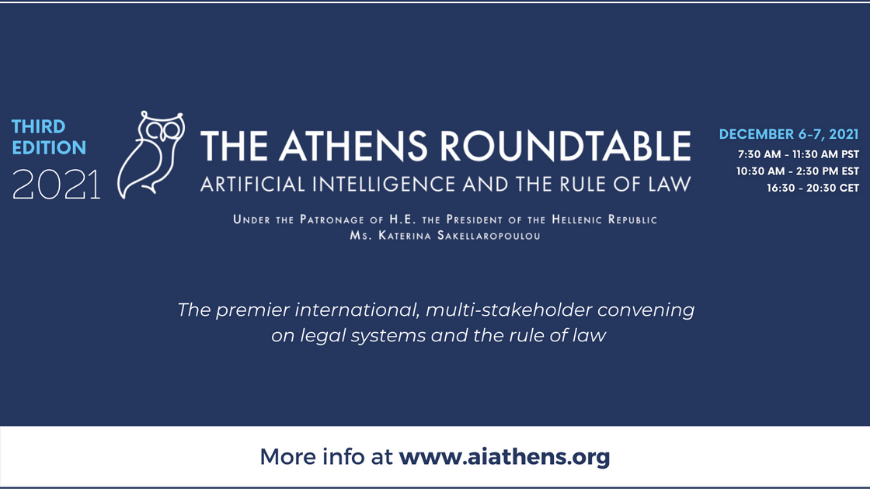 Council of Europe to participate in the Athens Roundtable on Artificial Intelligence and the Rule of Law
