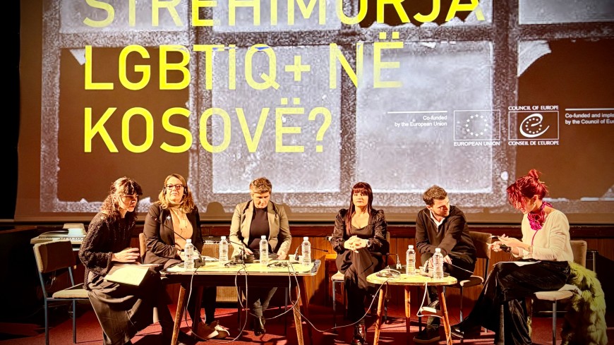 Marking the week against gender-based violence, advocating for an LGBTI shelter in Pristina