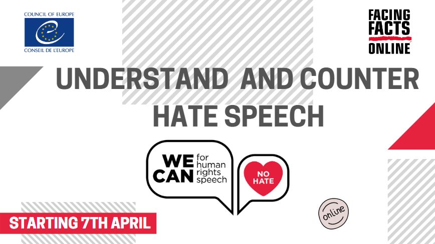 Registrations are now open for the new WE CAN online course on hate speech!