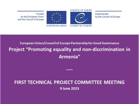 Promoting equality and non-discrimination in Armenia: state and non-state stakeholders gathered for the first technical project committee meeting