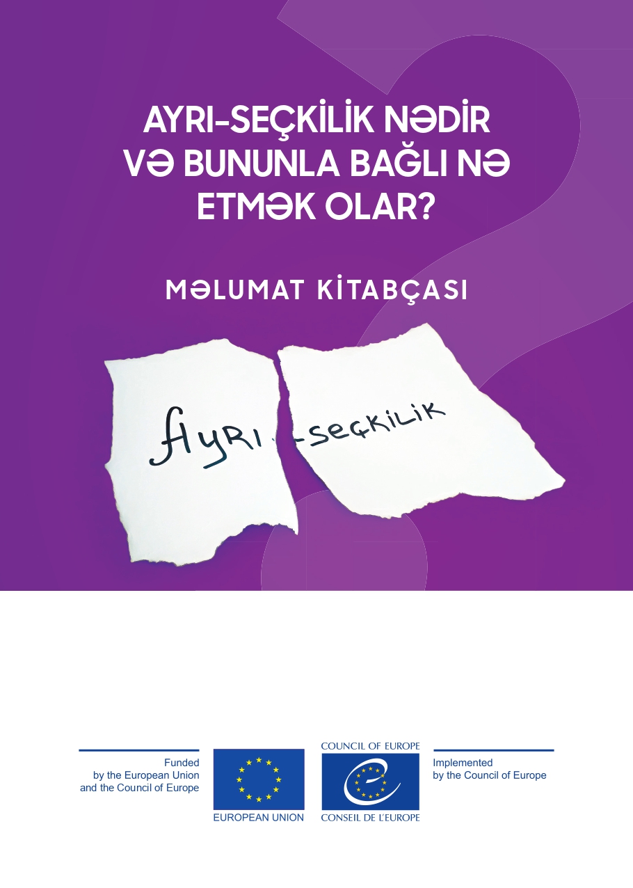 New brochure on discrimination in Azerbaijanian language - Inclusion ...
