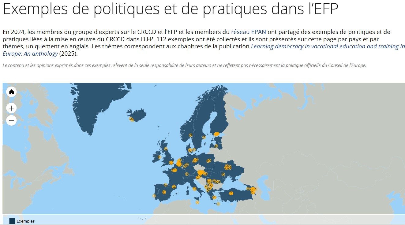 Le Conseil de l’Europe met en valeur les compétences démocratiques dans l’enseignement et la formation professionnels à travers l’Europe