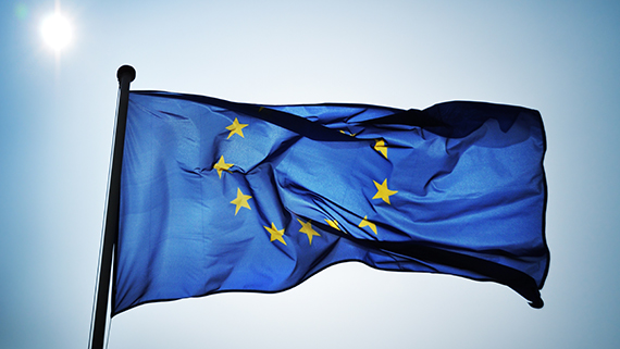 Die Flagge der Europäischen Union - Europe Direct
