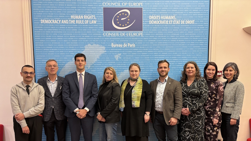 Photo prise lors de la 11e réunion du Bureau du CDADI au Bureau du Conseil de l’Europe à Paris.