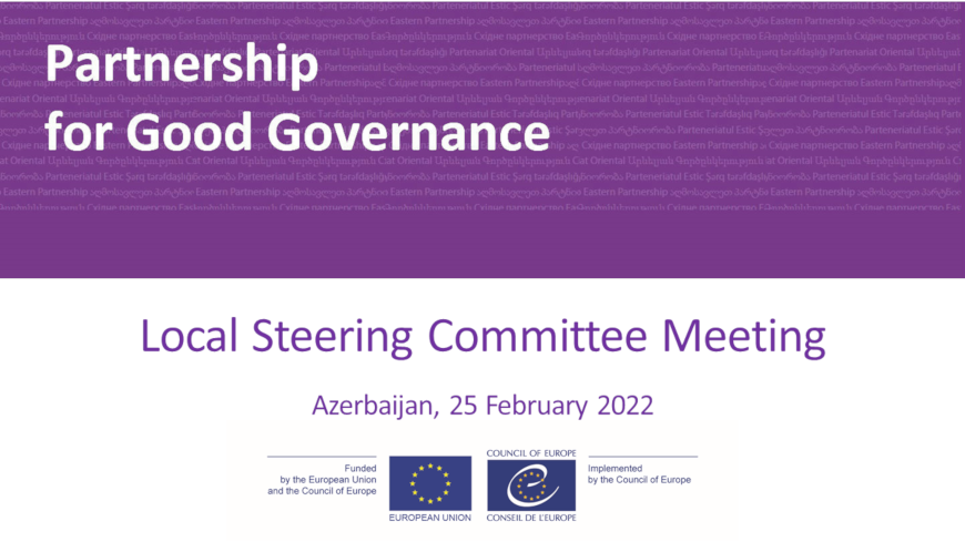 The Council of Europe and the European Union Delegation present the state of implementation of the joint projects in Azerbaijan in 2021 and the PGG activities planned for 2022