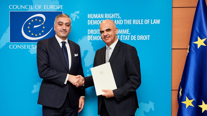 Newly appointed Permanent Representative of Armenia in the Council of Europe to hand over his credentials to the Secretary General of the Council of Europe