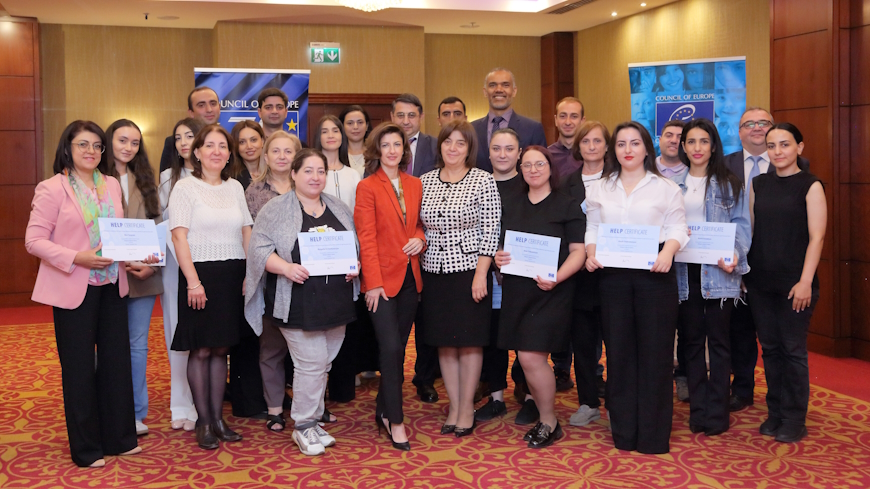 Council of Europe and partners mark the completion of the HELP course “Refugee and Migrant Children” adapted into Armenian context