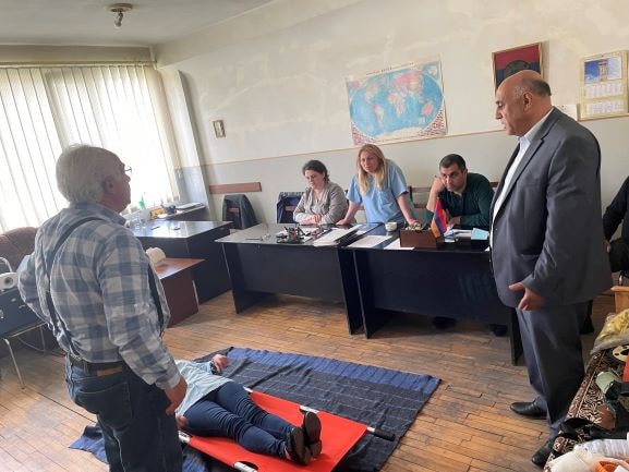 Professional first aid training for the penitentiary medical staff of Armenia