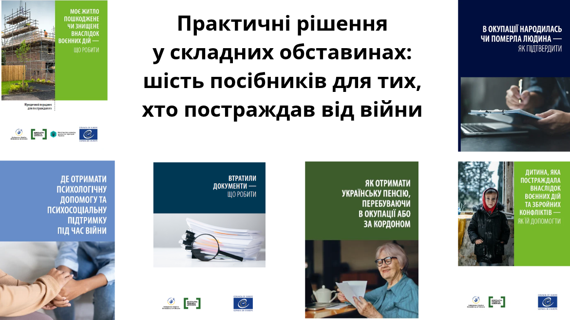 Practical solutions for challenging circumstances: six guides for those affected by the war in Ukraine